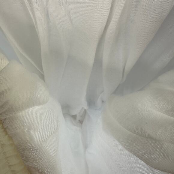 Mureli Pants Womens Size Small Ivory 100% Nylon Pull On Elastic Waist Lined - Picture 10 of 11